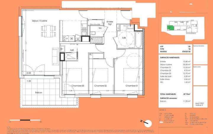 Annonces NTRE2MERS : Appartement | PESSAC (33600) | 87 m2 | 439 980 € 