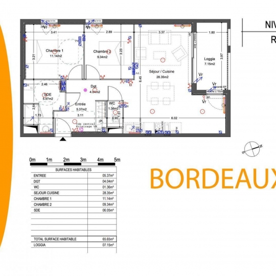  Annonces NTRE2MERS : Appartement | BORDEAUX (33000) | 66 m2 | 274 920 € 